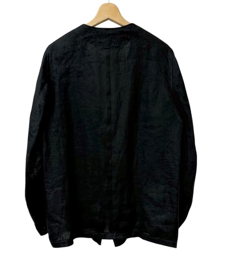 【26SS】 marka / Linen Gauze Double Cloth / Minimalist Jacket -Black-