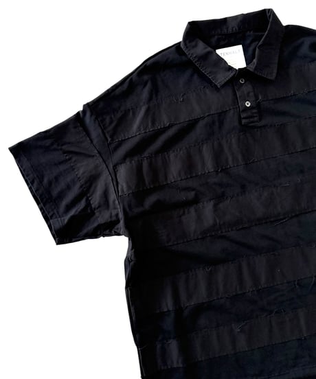 【26SS/残り1点】 TENHALF / RUGGER T-SHIRT -BLACK-