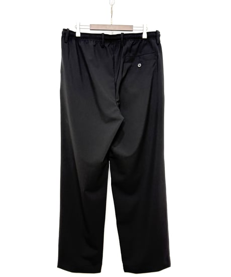 【26SS】 MARKAWARE Organic Wool 2/80 Tropical Double Pleated Easy Trousers -Black-