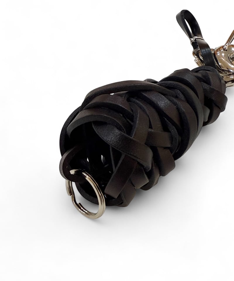 satou / take leather Keychain -kuro- | YURAGI