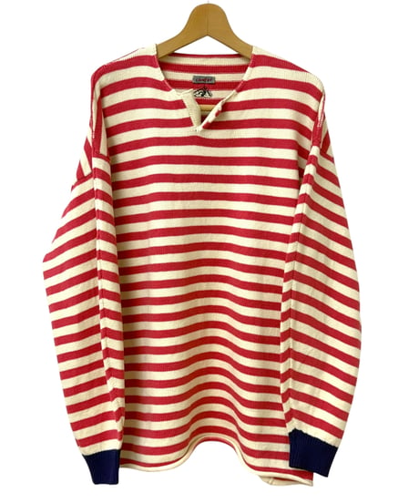 【26SS】 obafer / COTTON SKIPPER BORDER PULLOVER -Exclusive-