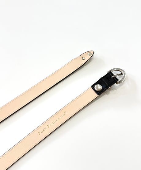 【26SS】 Post Production / WESTERN BELT -BLACK×SILVER-