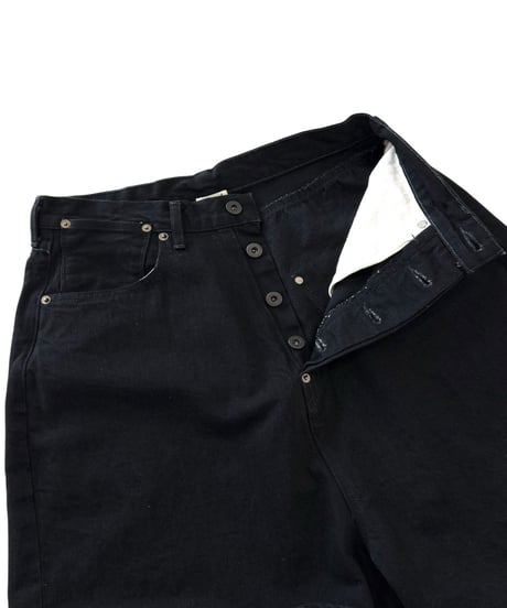 【26SS】 refomed / FRESH MAN DENIM WIDE PANTS "OW" -BLACK-