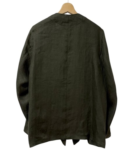 【26SS】 marka / Linen Gauze Double Cloth / Minimalist Jacket -Olive-