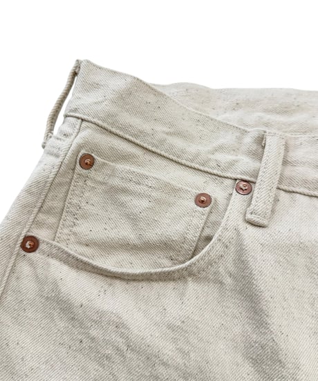 【26SS】YOKO SAKAMOTO / 5POCKET BAGGY PANTS "ONE WASH" -ECRU-