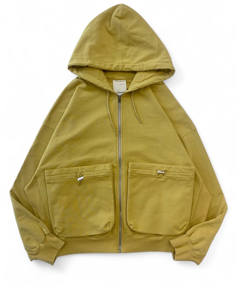 refomed / KINCHAKU Zip Up Hoodie -YELLOW- | YURAGI