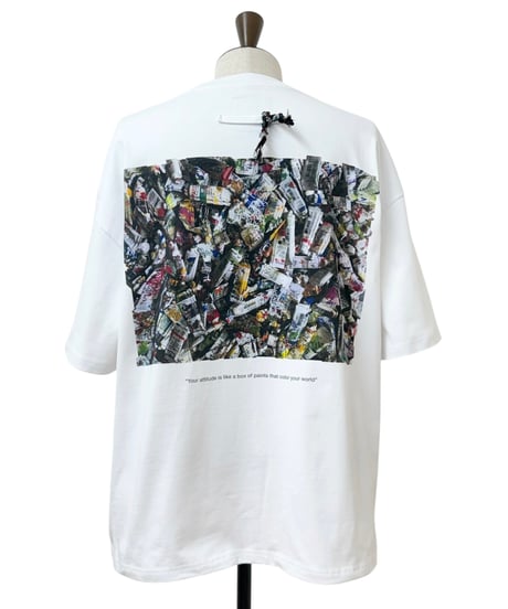 【26SS】 TENHALF / PAINTS T-SHIRT -WHITE-
