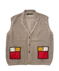 【26SS】 The DUFFER N NEPHEWS / YARDIE MESH KNIT VEST -BEIGE-