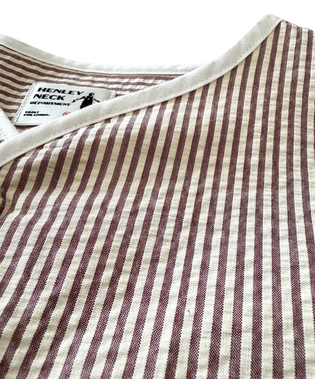【26SS/残り1点】 HENLEY NECK DEPARTMENT -RED-
