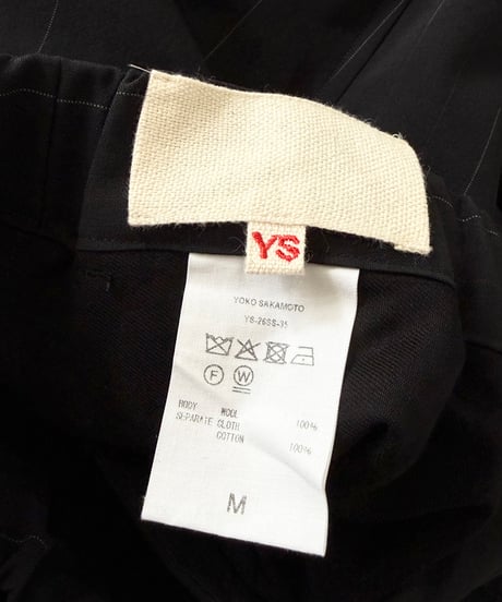 【26SS】 YOKO SAKAMOTO / DOUBLE PLEATED WIDE EASY PANTS -BLACK-