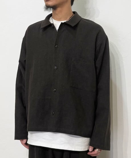 【26SS】 YOKO SAKAMOTO / WORK BLOUSE -BROWN-