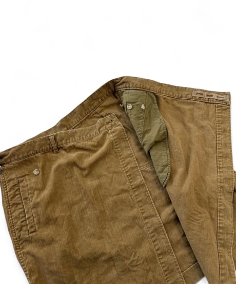 【SALE】 refomed / GRANNY CORDS EPRON -BEIGE-