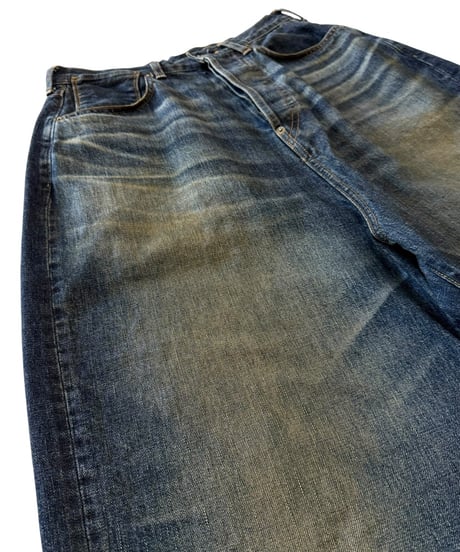 【26SS/残り1点】 refomed / FRESH MAN DENIM WIDE PANTS -USED-