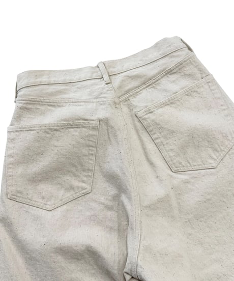 【26SS】YOKO SAKAMOTO / 5POCKET BAGGY PANTS "ONE WASH" -ECRU-