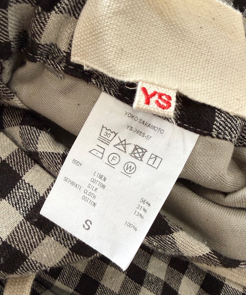 YOKO SAKAMOTO / WIDE EASY PANTS -GINGHAM- | YURAGI
