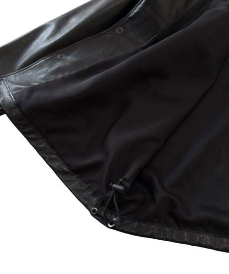 【26SS】 marka / Leather Coach Jacket -BLACK-