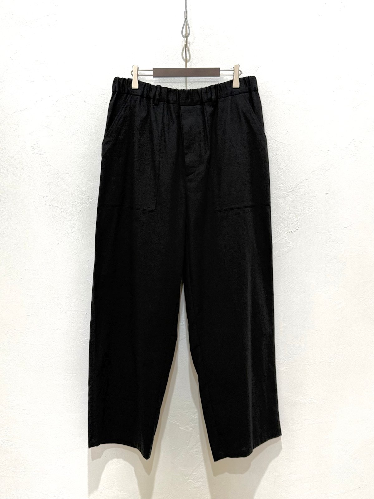 パンツ YOKO SAKAMOTO 26SS Utility Easy Pants S 26SS】 YOKO SAKAMOTO / UTILITY EASY PANTS -BLAC