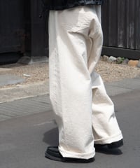 【26SS】YOKO SAKAMOTO / 5POCKET BAGGY PANTS "ONE WASH" -ECRU-