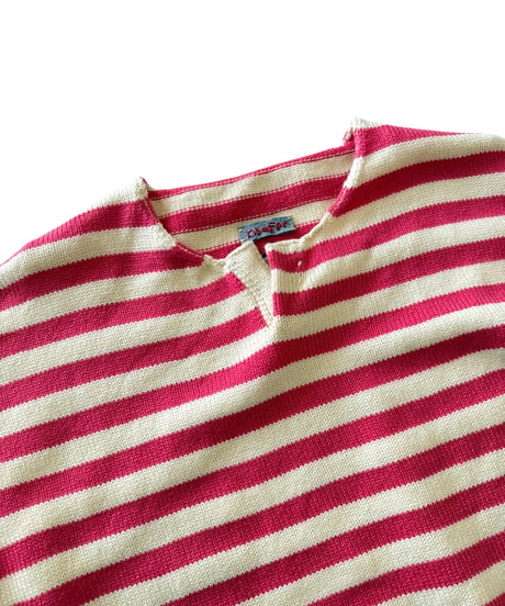 【26SS】 obafer / COTTON SKIPPER BORDER PULLOVER -Exclusive-