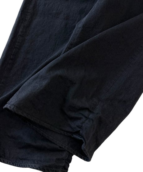 【26SS】 refomed / FRESH MAN DENIM WIDE PANTS "OW" -BLACK-