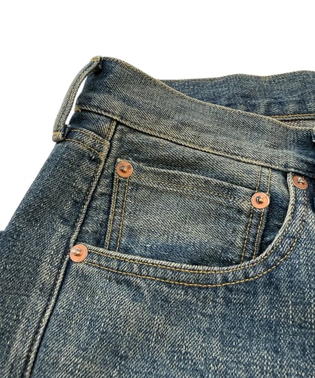 【26SS】 YOKO SAKAMOTO / 5POCKET BAGGY PANTS "USED FADE" -FADE INDIGO-
