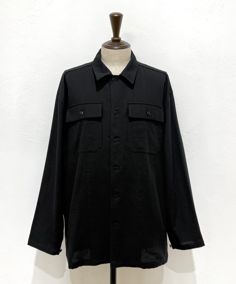 26SS】 YOKO SAKAMOTO / UTILITY SHIRT -BLACK- |