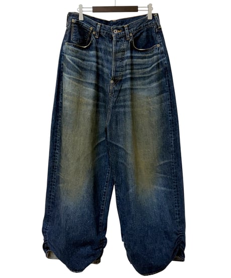 【26SS/残り1点】 refomed / FRESH MAN DENIM WIDE PANTS -USED-