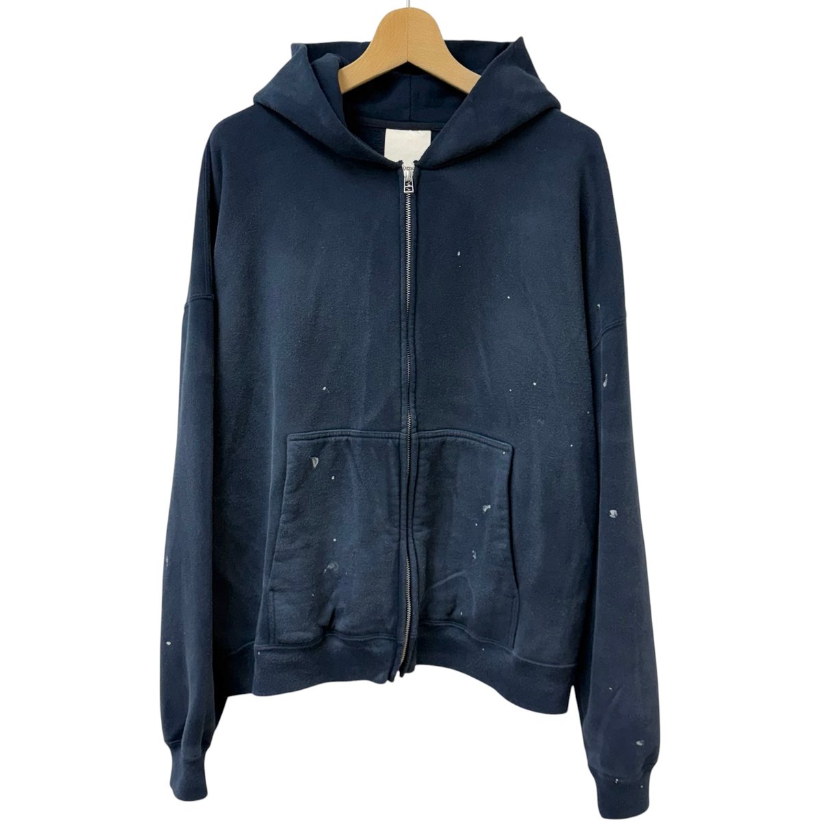26SS】 refomed / FRESH MAN ZIPUP HOODIE -NAVY-