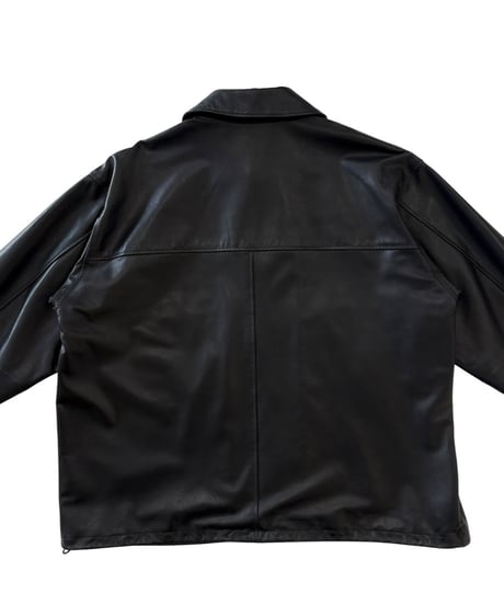 【26SS】 marka / Leather Coach Jacket -BLACK-