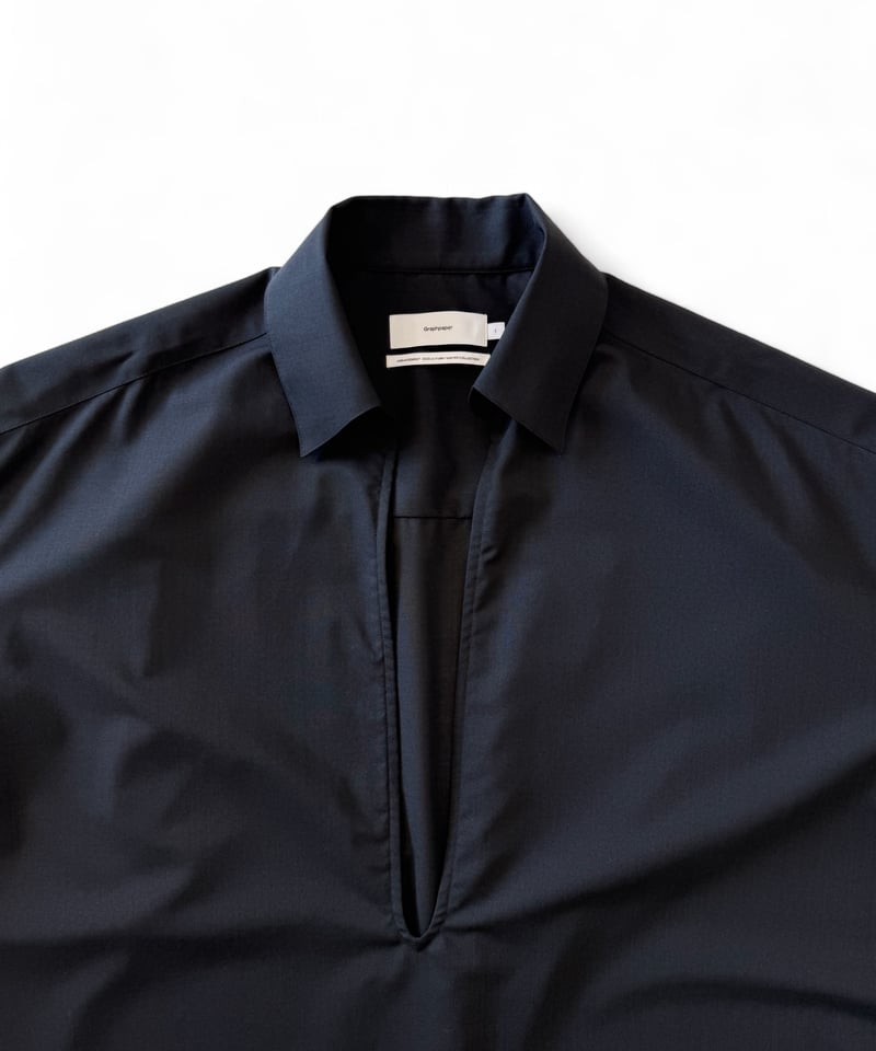 Graphpaper シルクウールミリタリーパーカー ブラック Graphpaper
