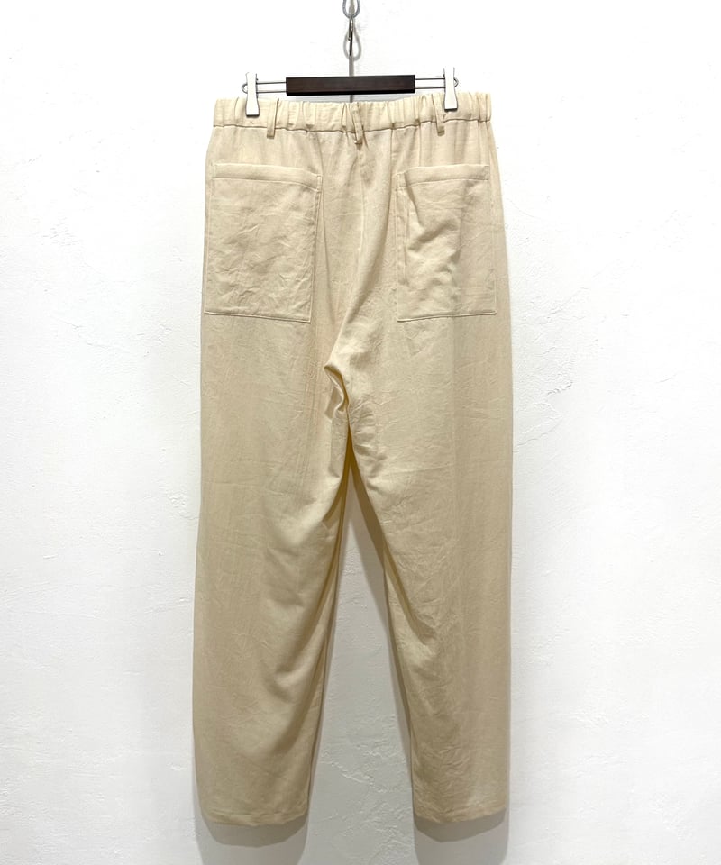 26SS】 YOKO SAKAMOTO / UTILITY EASY PANTS -ECRU