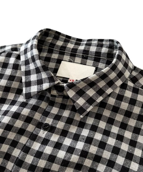 【26SS】 YOKO SAKAMOTO / REGULAR COLLAR SHIRT -GINGHAM-
