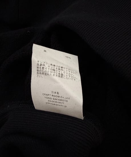 【26SS】 YOKO SAKAMOTO / ATHLETIC SWEATER -BLACK-