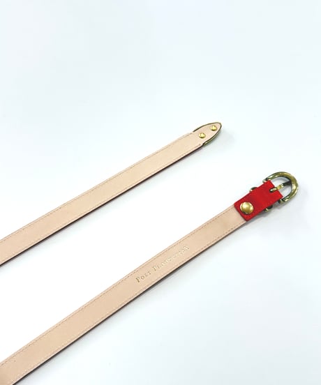 【26SS】 Post Production / WESTERN BELT -ORANGE×GOLD-