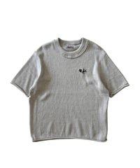 【26SS】 obafer / COTTON KNIT T-SHIRT -GRAY-