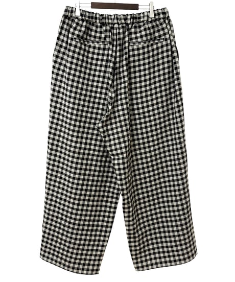 【26SS】 YOKO SAKAMOTO / BAGGY EASY PANTS -GINGHAM-