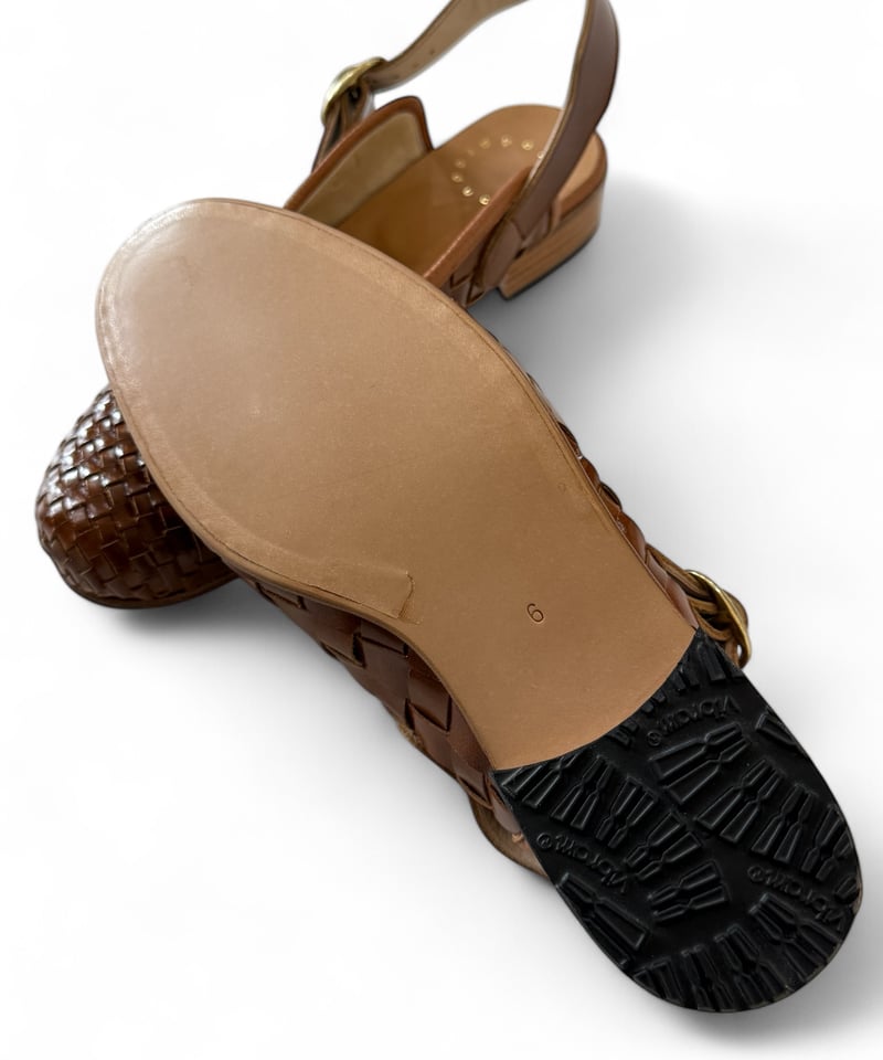 靴 25ss Post Production FACE Sandals Post Production / FACE Sandals -Mesh Hand dyed