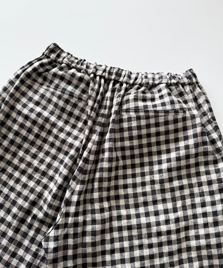 【26SS】 YOKO SAKAMOTO / BAGGY EASY PANTS -GINGHAM-