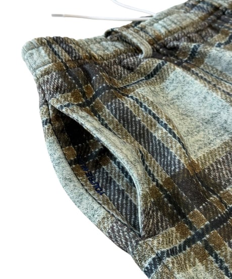 【26SS】 TENHALF / TENHALF SWEAT -BROWNCHECK-