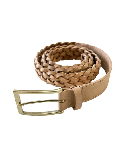 【26SS】 Post Production / MESH BELT -NATURAL×GOLD-