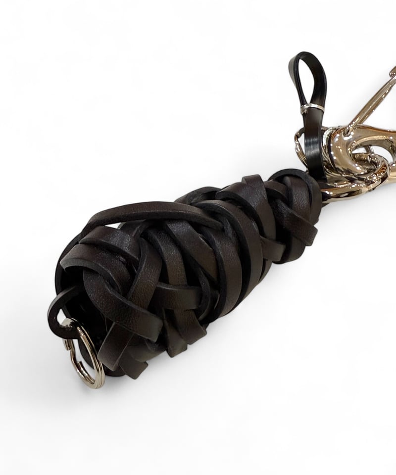 satou / take leather Keychain -kuro- | YURAGI