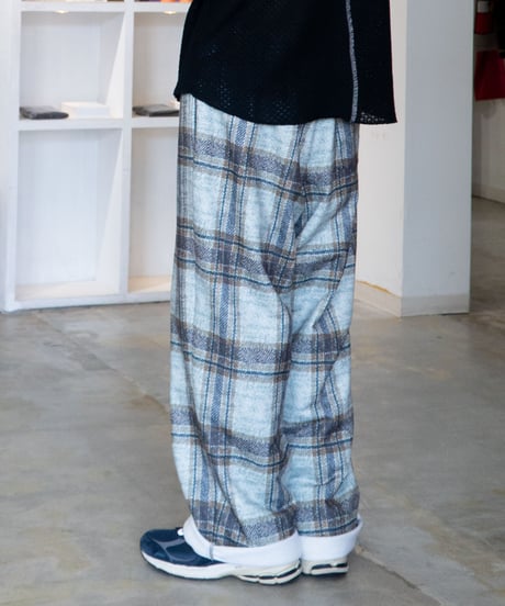 【26SS】 TENHALF / TENHALF SWEAT -BROWNCHECK-