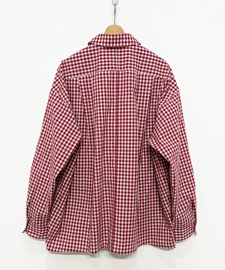 【26SS】 SHINYAKOZUKA / ROOMY SHIRT (ISSUE#8) -RED GINGHAM-