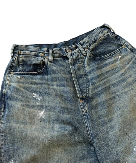 【26SS/残り1点】 refomed / FRESH MAN DENIM WIDE PANTS -PAINT-