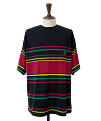 【26SS/残り1点】 The DUFFER N NEPHEWS / MULTI BORDER TEE -BLACK-