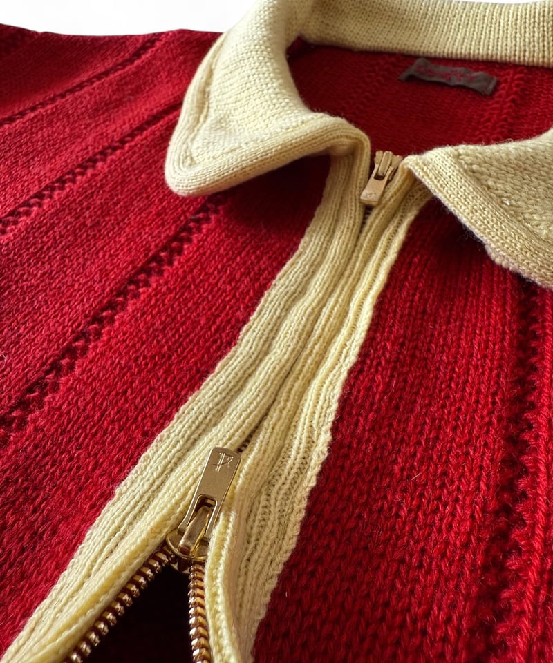 25AW】 obafer / WOOL ZIP JACKET -RED- | YURAGI
