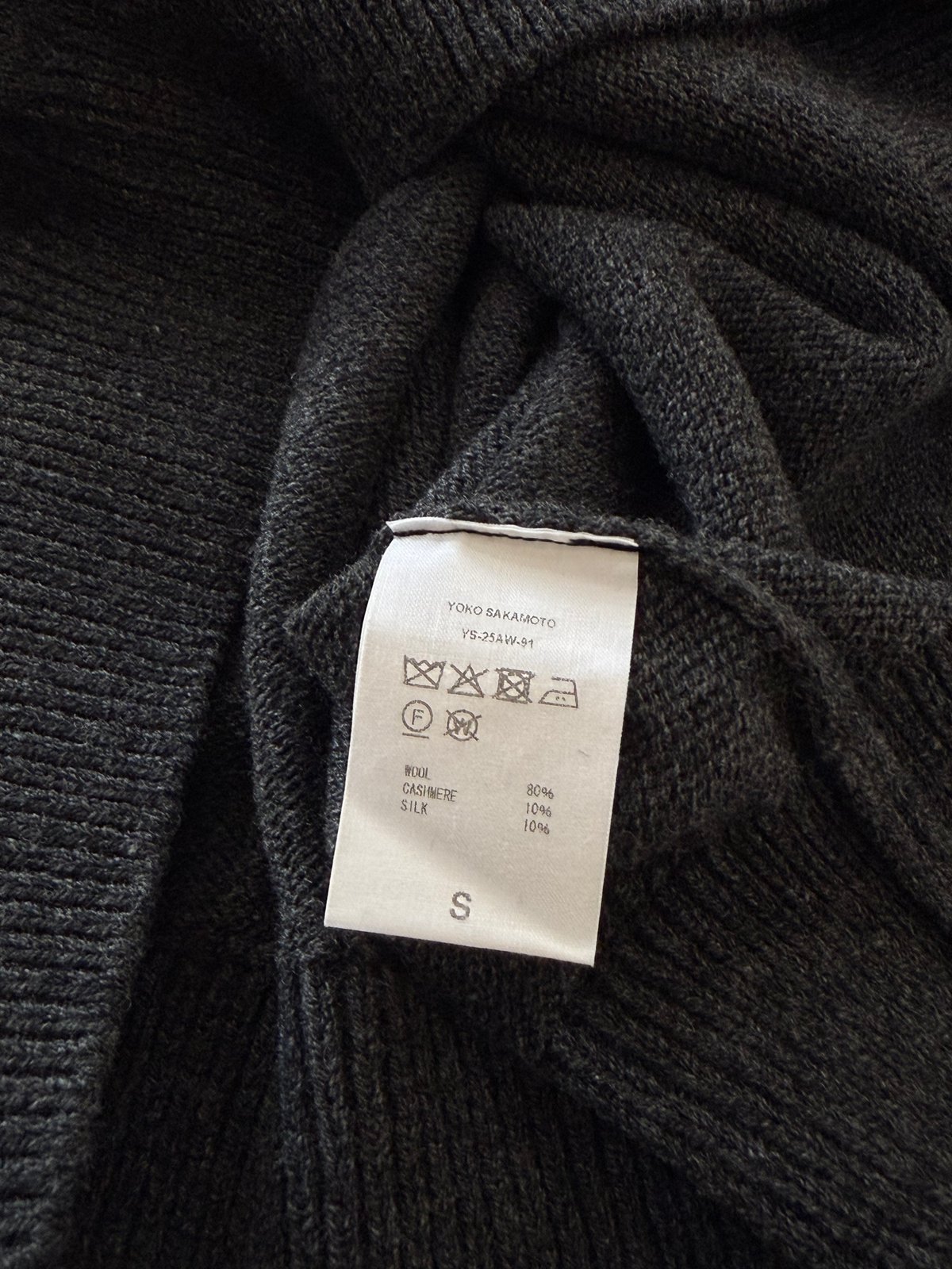 25AW/残り1点】YOKO SAKAMOTO / RAGLAN CREW NECK KNI