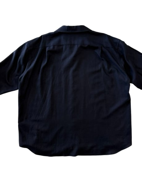 【26SS】 YOKO SAKAMOTO / OPEN COLLAR SHIRT -NAVY-
