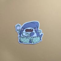 ベビうるサメくん　ステッカー　（緑）