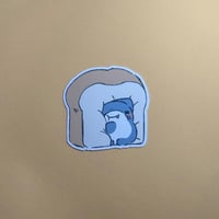 なぐサメくんとパン　ステッカー